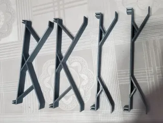 Puente Scalextric Pista Gris Punta de Flecha 3D