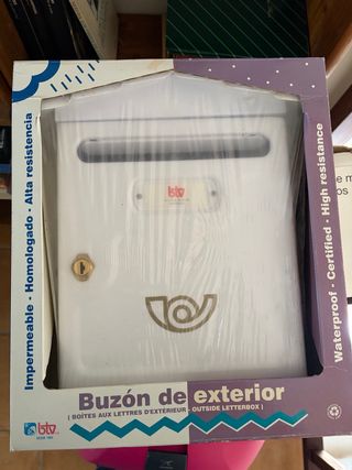Buzón de exterior BTV blanco