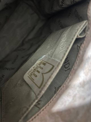 Zaino vintage in cuoio effetto coccodrillo