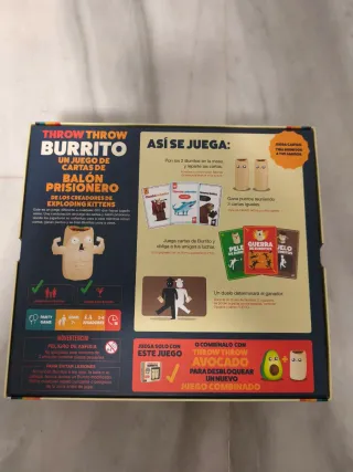 Throw Throw Burrito Juego de Cartas