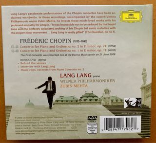 Lang Lang Chopin Conciertos Piano DVD