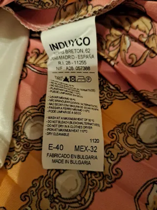 Falda corta plisada Tintoretto Talla 40