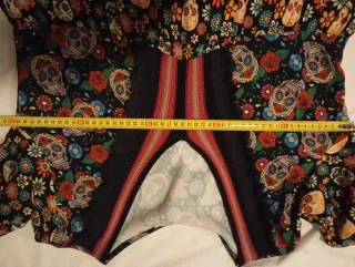 Vestido Chloe's Clóset Calaveras Multicolor