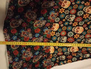 Vestido Chloe's Clóset Calaveras Multicolor