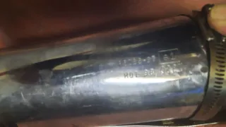 Escape de moto cromado