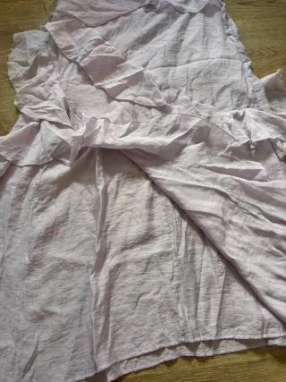 Vestido asimétrico volantes