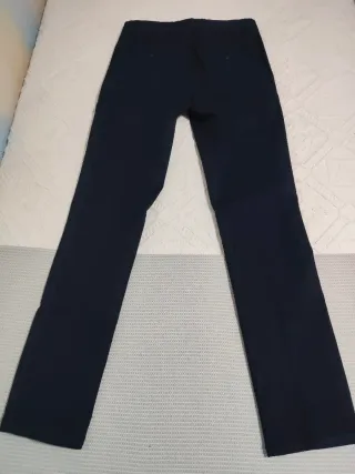 Pantalón de vestir con pinza talla 36 azul marino