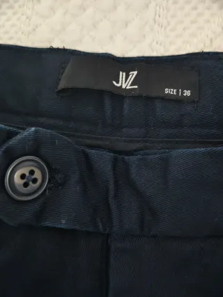 Pantalón de vestir con pinza talla 36 azul marino