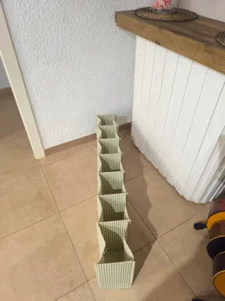 Organizador ropero de tela a rayas