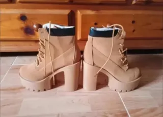 Botines tacón ancho plataforma  (No pesan!) NUEVOS