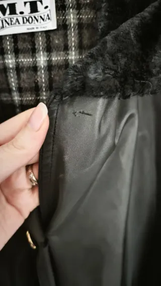 Soprabito Vintage Nero Lucido Made in Italy