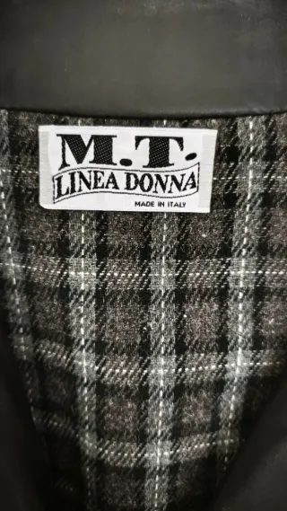 Soprabito Vintage Nero Lucido Made in Italy