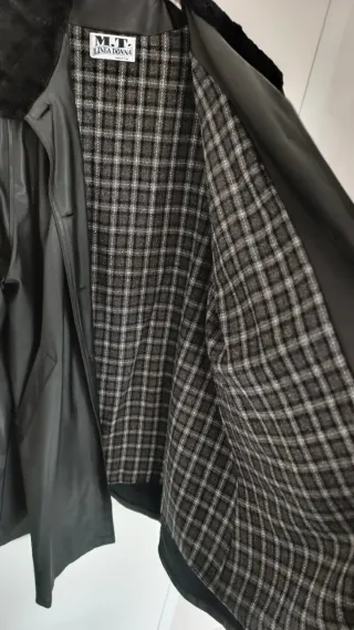 Soprabito Vintage Nero Lucido Made in Italy