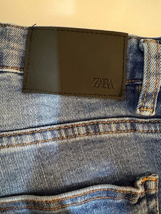 Pantalón Zara Hombre Azul