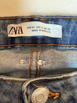 Pantalón Zara Hombre Azul