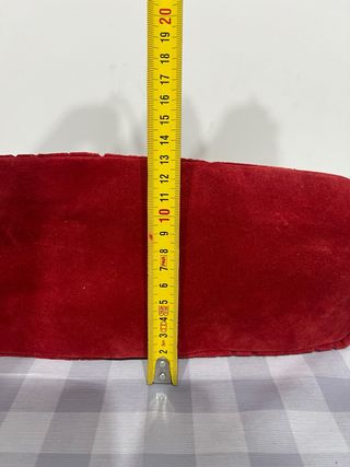 Borsa donna in camoscio rossa