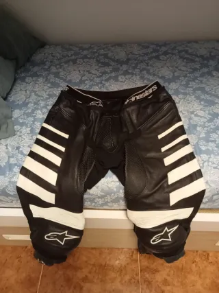 Traje Moto Alpinestars Sport Negro/Blanco