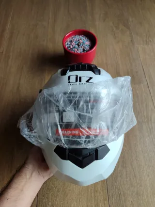 Casco Moto Modular Talla M Blanco Unisex