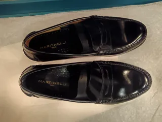 Mocasines Martinelli Negro Piel