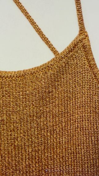 Mango LUREX DRESS WITH CROSSED BACK MANGO