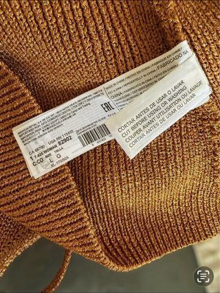 Mango LUREX DRESS WITH CROSSED BACK MANGO