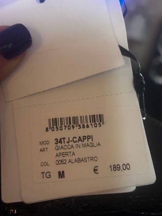 Giacca maglia aperta Nenette Tg. M