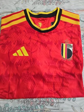 Camiseta Bélgica Adidas Roja y Amarilla