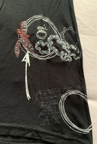 Abito Desigual nero con stampa