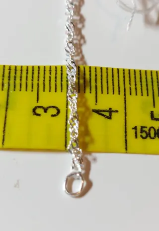 Cadena de Plata de Ley de 50cm