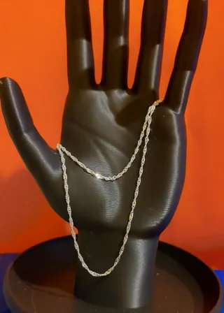 Cadena de Plata de Ley de 50cm