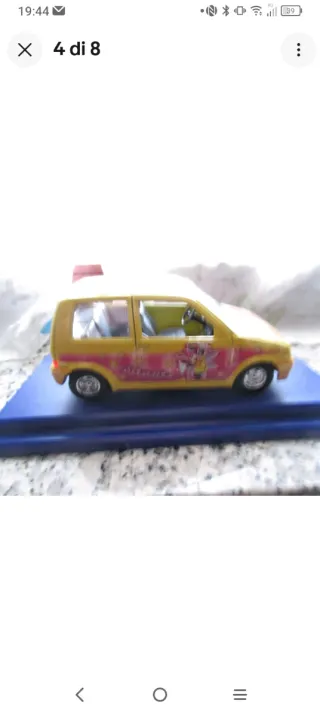 Auto Disney Minnie Burago Fiat 500 1:24