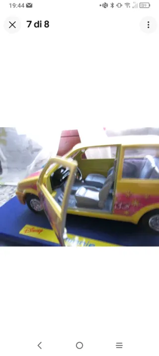 Auto Disney Minnie Burago Fiat 500 1:24
