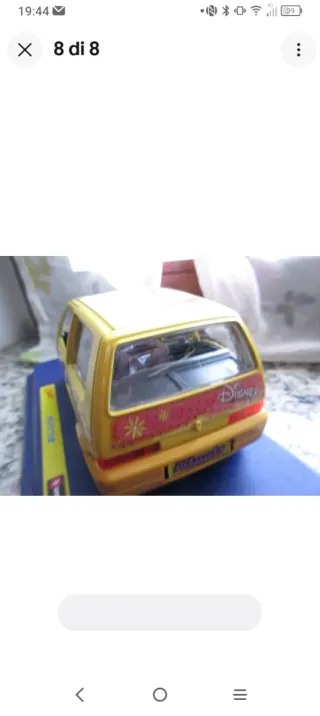 Auto Disney Minnie Burago Fiat 500 1:24