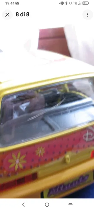 Auto Disney Minnie Burago Fiat 500 1:24