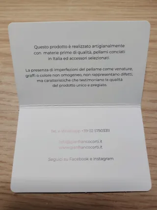 Porta carte Corti nero
