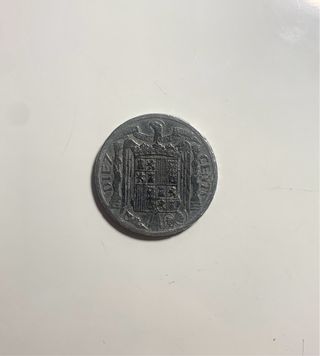 Moneda 10 Céntimos España 1941