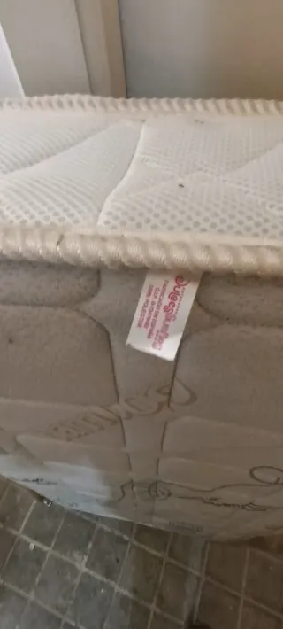 Cuna Pili Carrera Blanca +colchón Dulces sueños