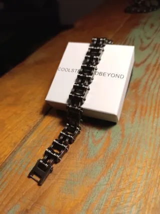 Pulsera estilo cadena moto hombre