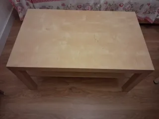 Mesa de centro LACK Ikea madera clara