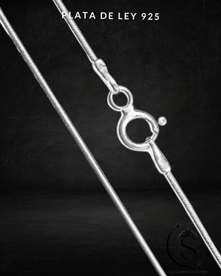 Cadena + Colgante Inicial Plata Ley 925 12
