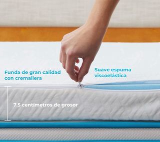 Sobrecolchón viscoelástico 150x190 cm