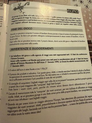 Gioco da tavolo “EURO in viaggio per l’Europa”