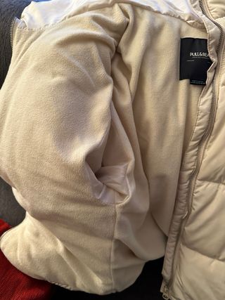 Chaqueta acolchada Pull&Bear beige Talla XS