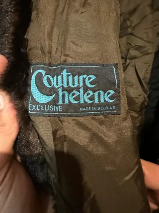 Abrigo largo de pelo para mujer