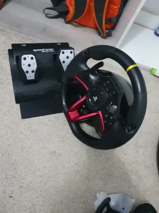 Volante Thrustmaster PS4 Negro/Rojo