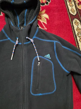 Felpa Adidas Teddy Donna Nera/Blu