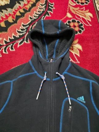 Felpa Adidas Teddy Donna Nera/Blu