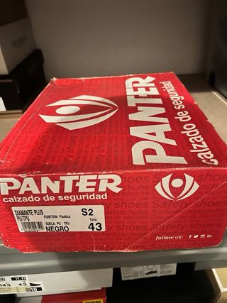 Zapatillas de seguridad Panter negras y azules