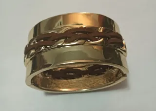 Lote 3 Brazaletes Dorados y Plateados.