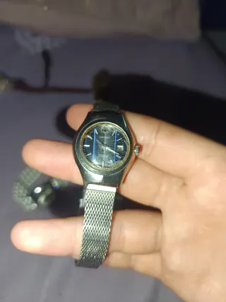 Reloj Orient Mujer Esfera Azul y Plata